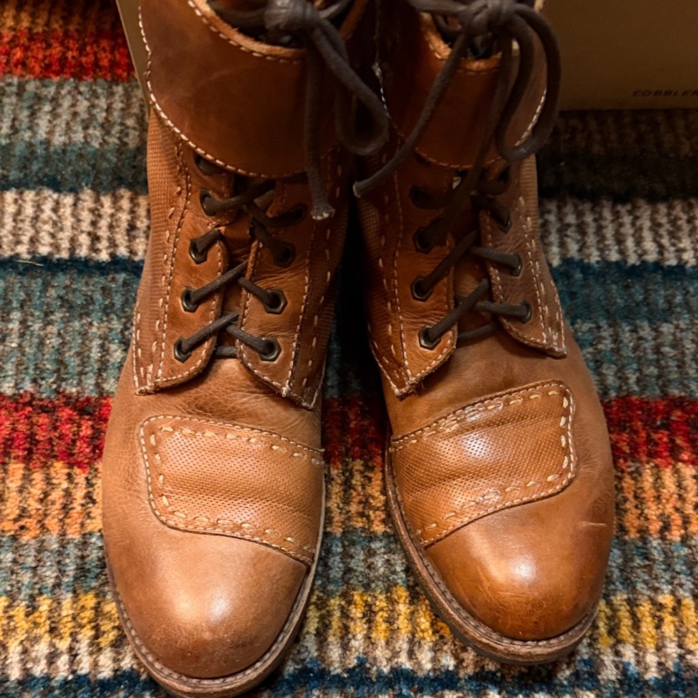 Bed Stu Men's Tan Leather Moto Boots - Picture 4 of 5